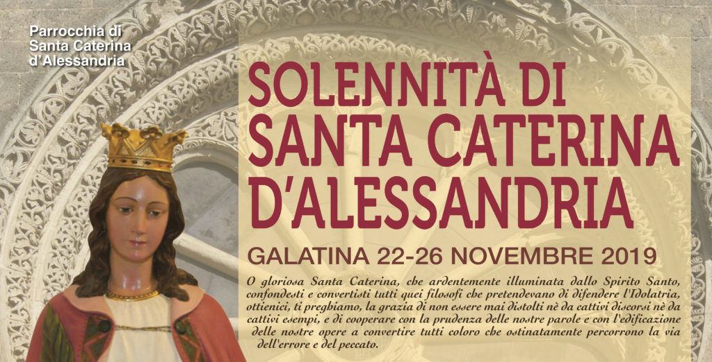 Solennità di Santa Caterina d'Alessandria