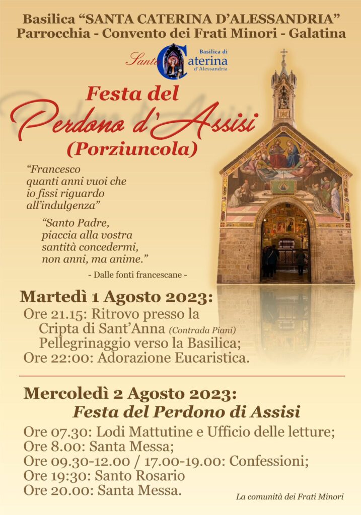 Festa del Perdono d'Assisi 2023