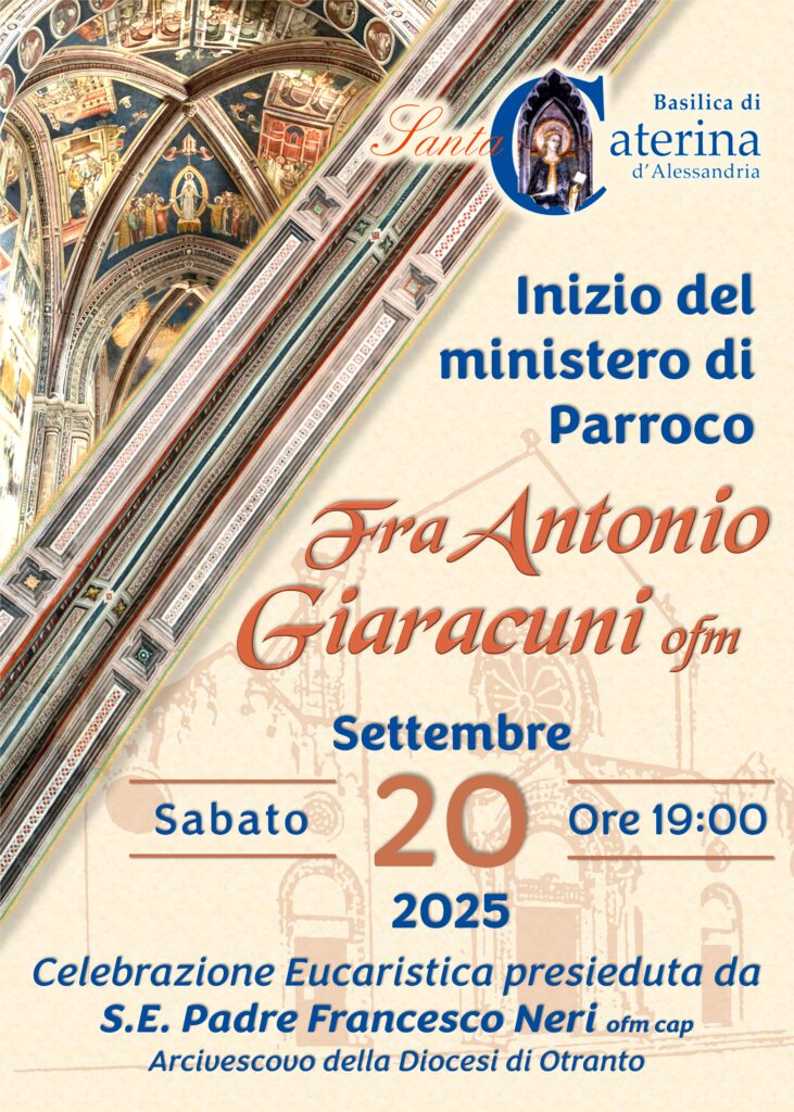 Inizio Ministero di Parroco