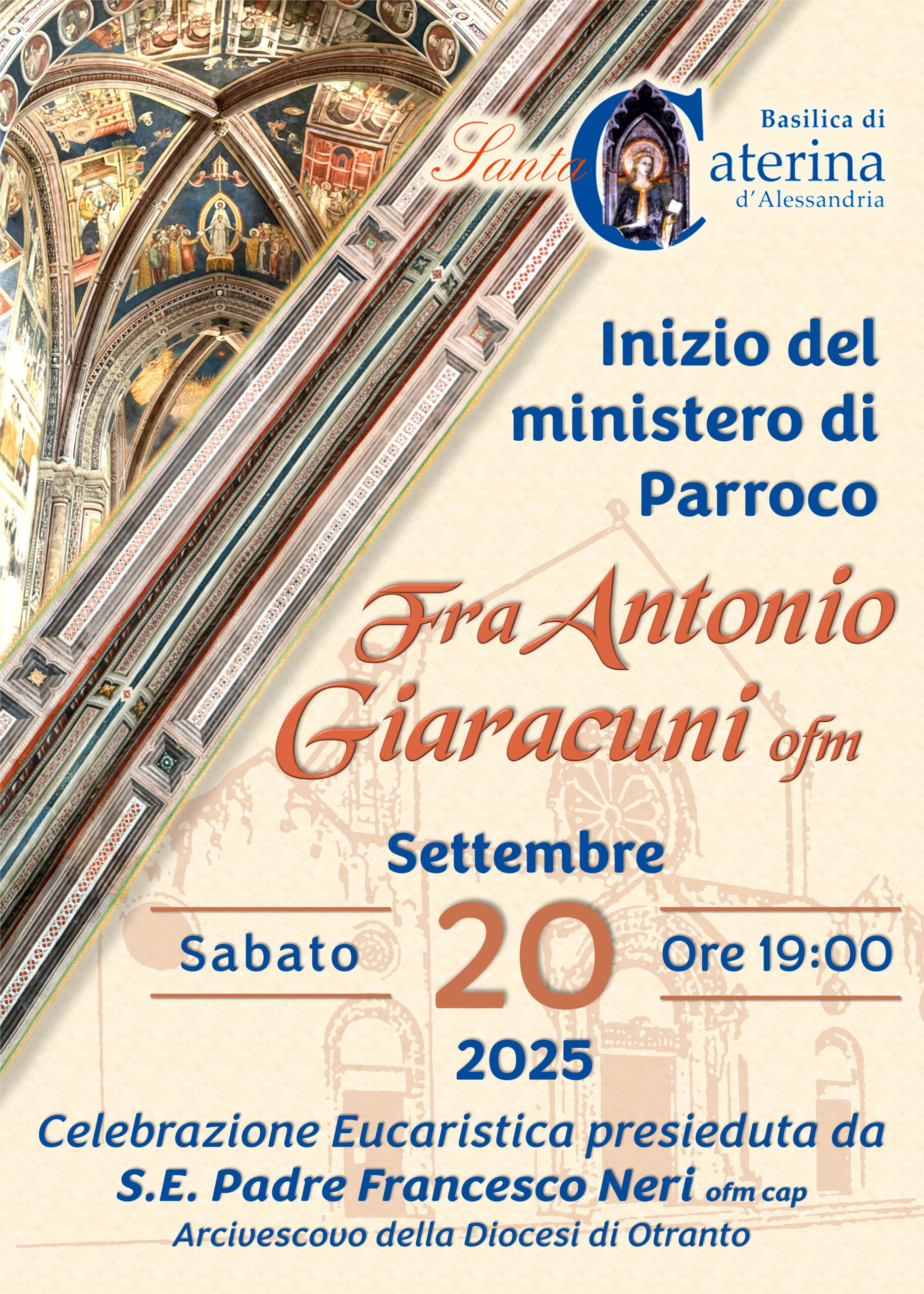 Inizio Ministero di Parroco