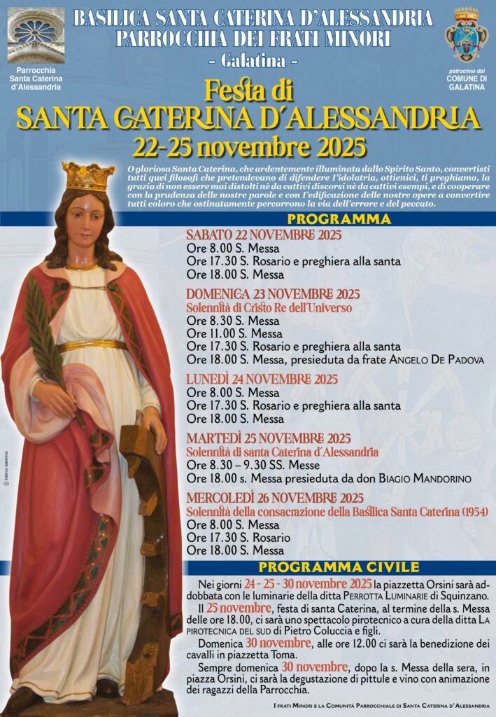 Festa di Santa Caterina d'Alessandria 2025